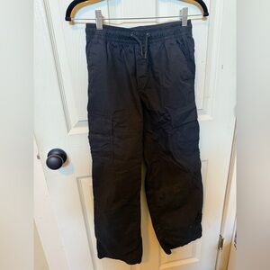 north face black/dark gray cargo pants